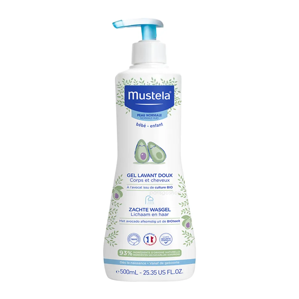 Mustel 慕之恬廊 Mustela Dermo 雙潔乳 寶寶洗髮沐浴乳 500ml 廠商直送 現貨 歷史價格詳細信息