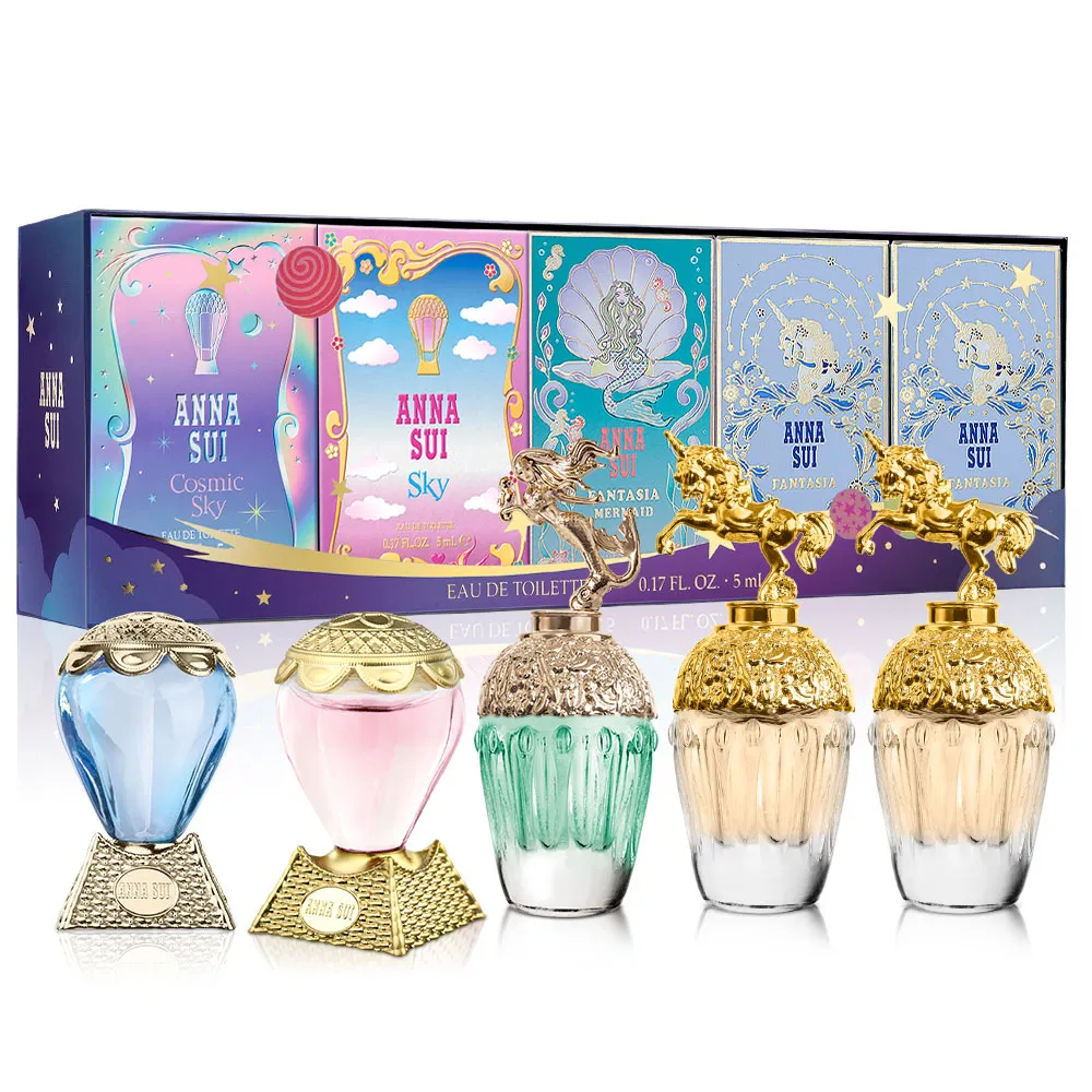 ANNASUI 童話迷你小香禮盒[粉紅獨角獸+獨角獸+美人魚+許願精靈+綺幻飛行](5mlX5)香水航空版 廠商直送 歷史價格詳細信息