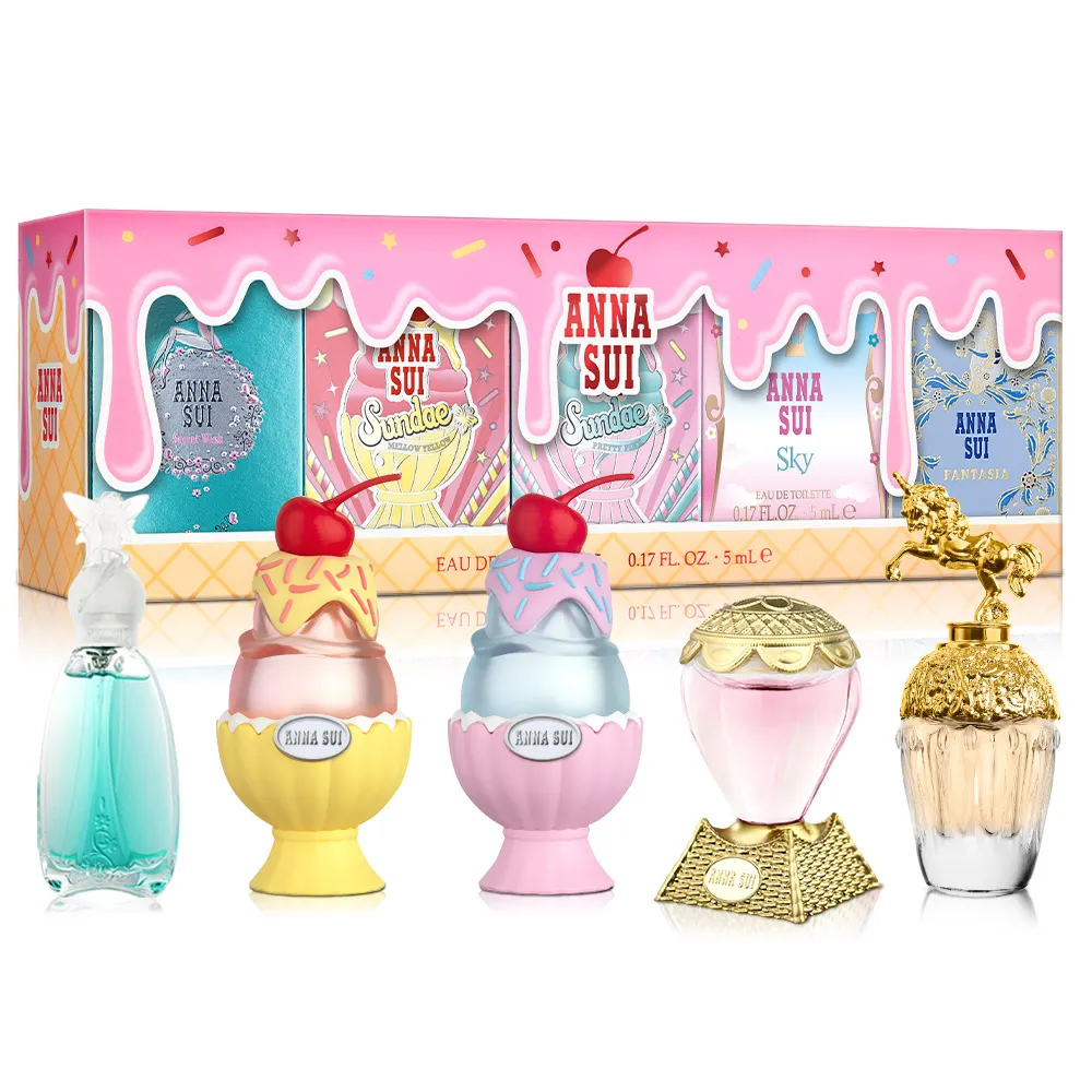 ANNA SUI 安娜蘇 童話聖代許願小香組 5MLX5入(童話獨角獸+綺幻飛行+粉紅柚惑+樂夏百香+許願精靈) 歷史價格詳細信息
