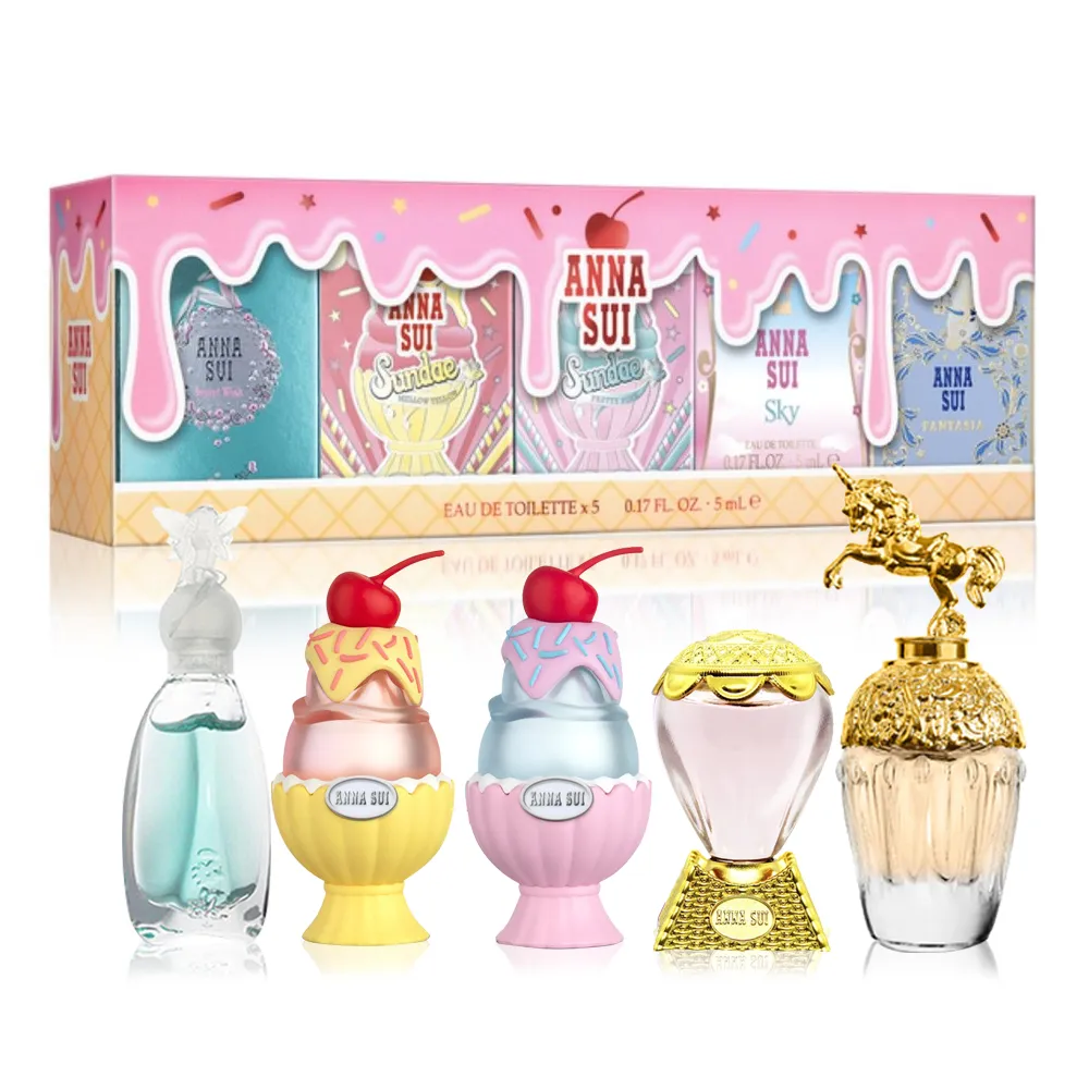 ANNA SUI 安娜蘇 童話聖代許願小香組 5MLX5入(童話獨角獸+綺幻飛行+粉紅柚惑+樂夏百香+許願精靈) 歷史價格詳細信息