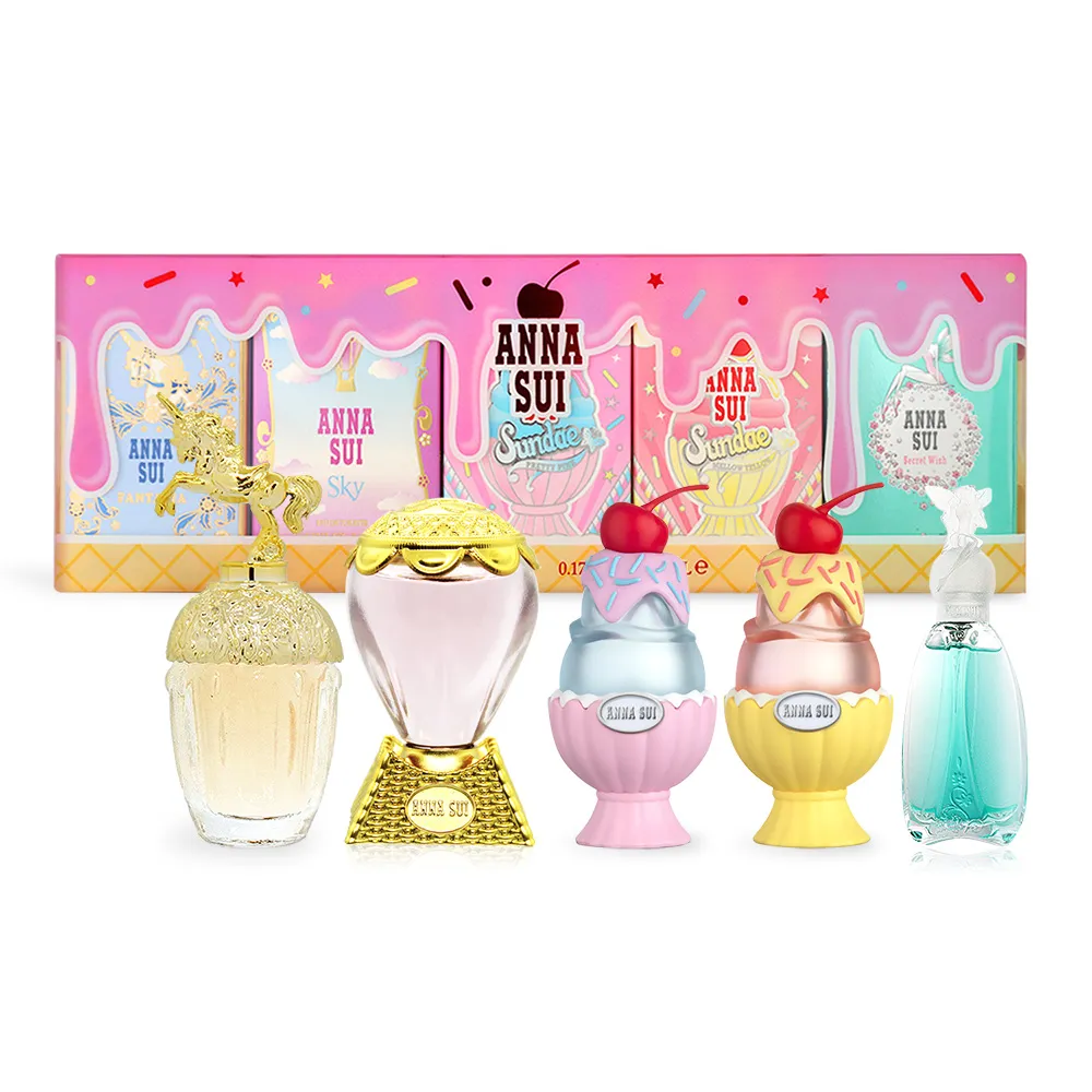 ANNA SUI 安娜蘇 童話聖代許願小香組 5MLX5入(童話獨角獸+綺幻飛行+粉紅柚惑+樂夏百香+許願精靈) 歷史價格詳細信息