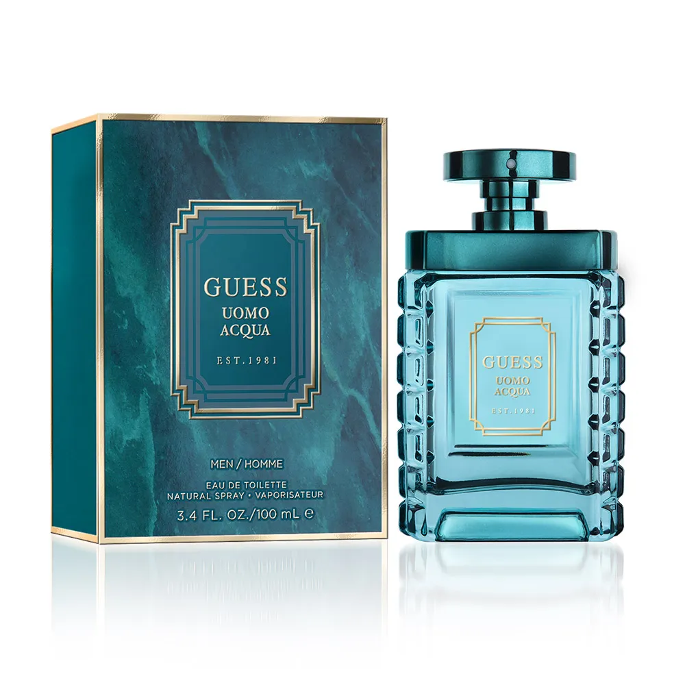 GUESS Uomo Acqua 藍海香頌淡香水100ml 《BEAULY倍莉》 精緻包裝 精美包裝 禮物包裝 送禮首選 歷史價格詳細信息