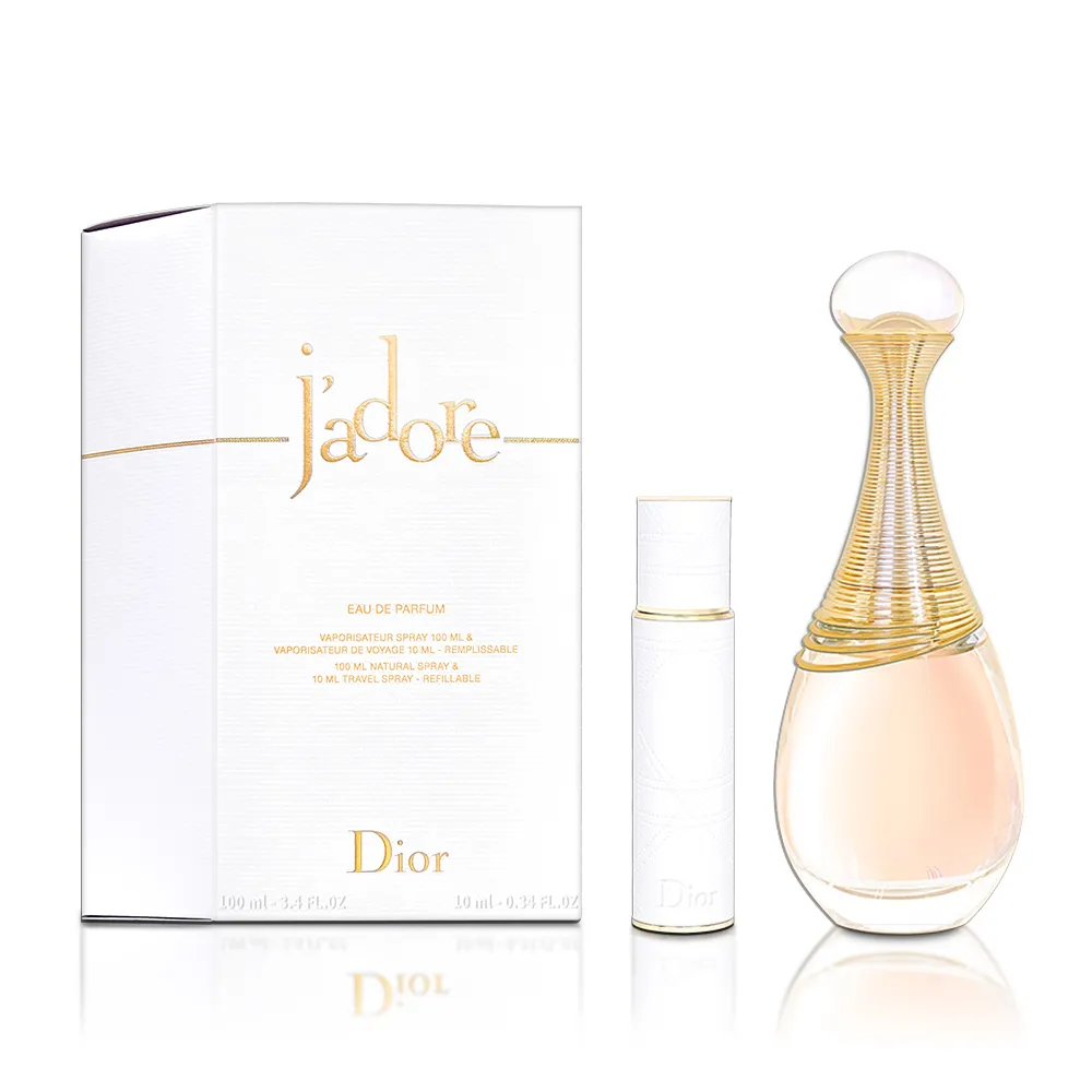 DIOR JADORE 真我宣言 淡香精禮盒-限定版（淡香精100ml+隨身瓶10ml+精巧香5ml）市價7500元 歷史價格詳細信息