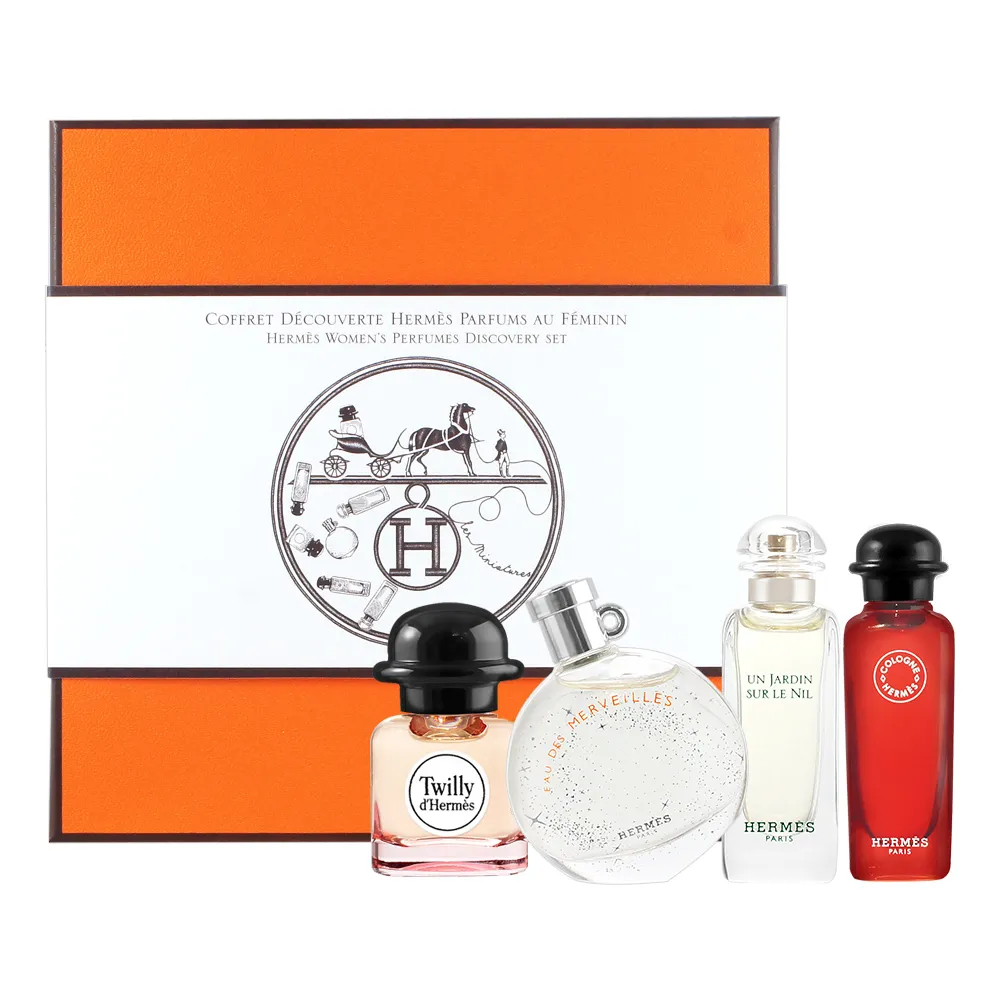 Hermes 愛馬仕 香水禮盒7.5ml X 4入(潟湖/李先生/尼羅河/地中海) 歷史價格詳細信息