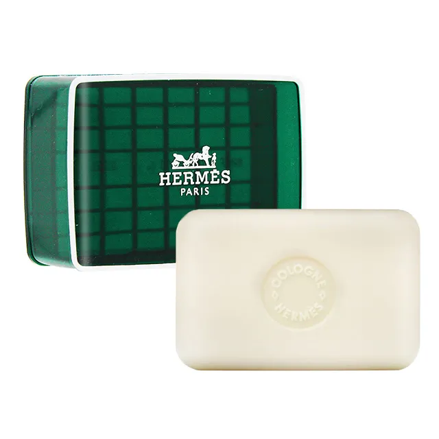 HERMES 愛馬仕 橘綠之泉香皂(50gX2)+小熊毛巾禮袋-情人節獻禮 歷史價格詳細信息