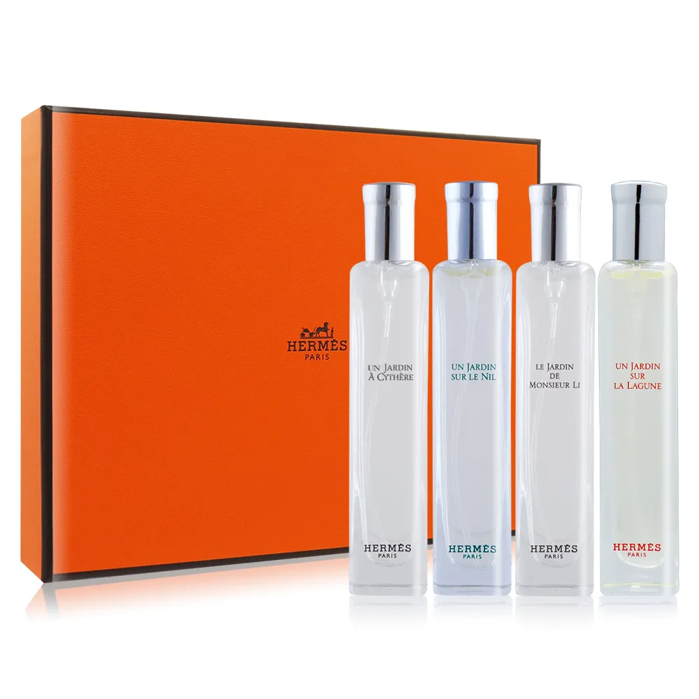 HERMES 愛馬仕 花園香水禮盒四入組(7.5mlX4)[李先生+尼羅河+地中海+瀉湖]-國際航空版 歷史價格詳細信息