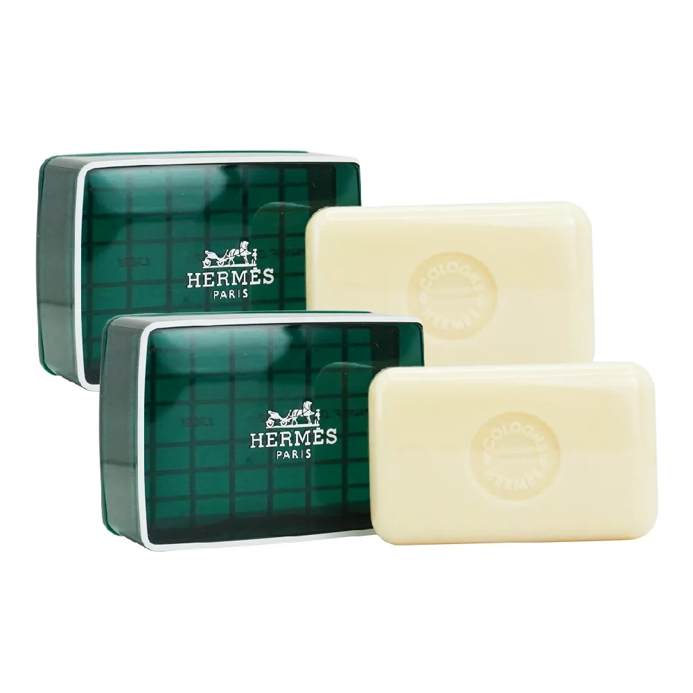 HERMES 愛馬仕 橘綠之泉香皂(50gX2)+小熊毛巾禮袋-情人節獻禮 歷史價格詳細信息
