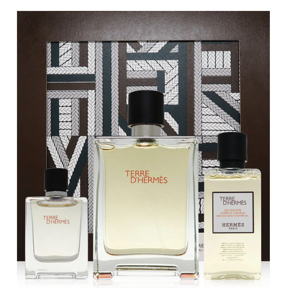 HERMES 愛馬仕 大地香水禮盒(淡香水100ml+小香5ml+沐浴精40ml) 歷史價格詳細信息