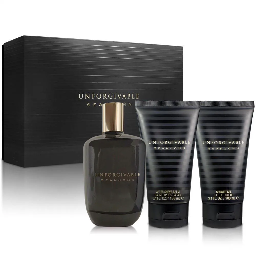 SEAN JOHN 吹牛老爹 不可原諒男性禮盒(淡香水125ml+鬍後乳100ml+沐浴膠100ml)平輸，市價4300 歷史價格詳細信息