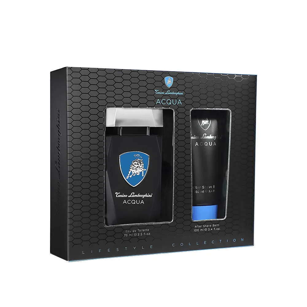 Lamborghini Acqua 水能量男性淡香水125ml 禮盒(淡香水125ml+鬍後膠100ml+沐浴膠100ml) 歷史價格詳細信息