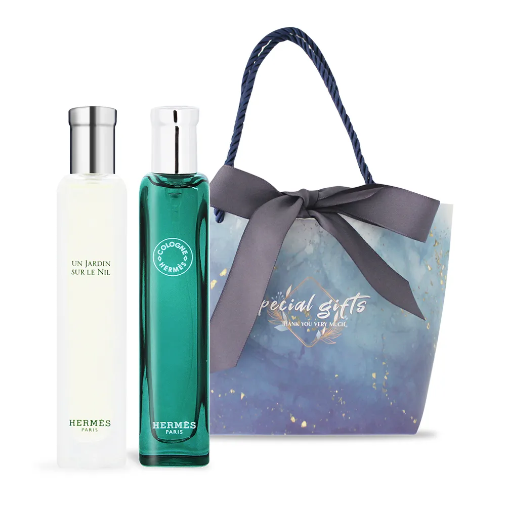 HERMES 愛馬仕 淡香水B組[尼羅河+橘綠之泉](15mlX2)-贈禮品袋 歷史價格詳細信息