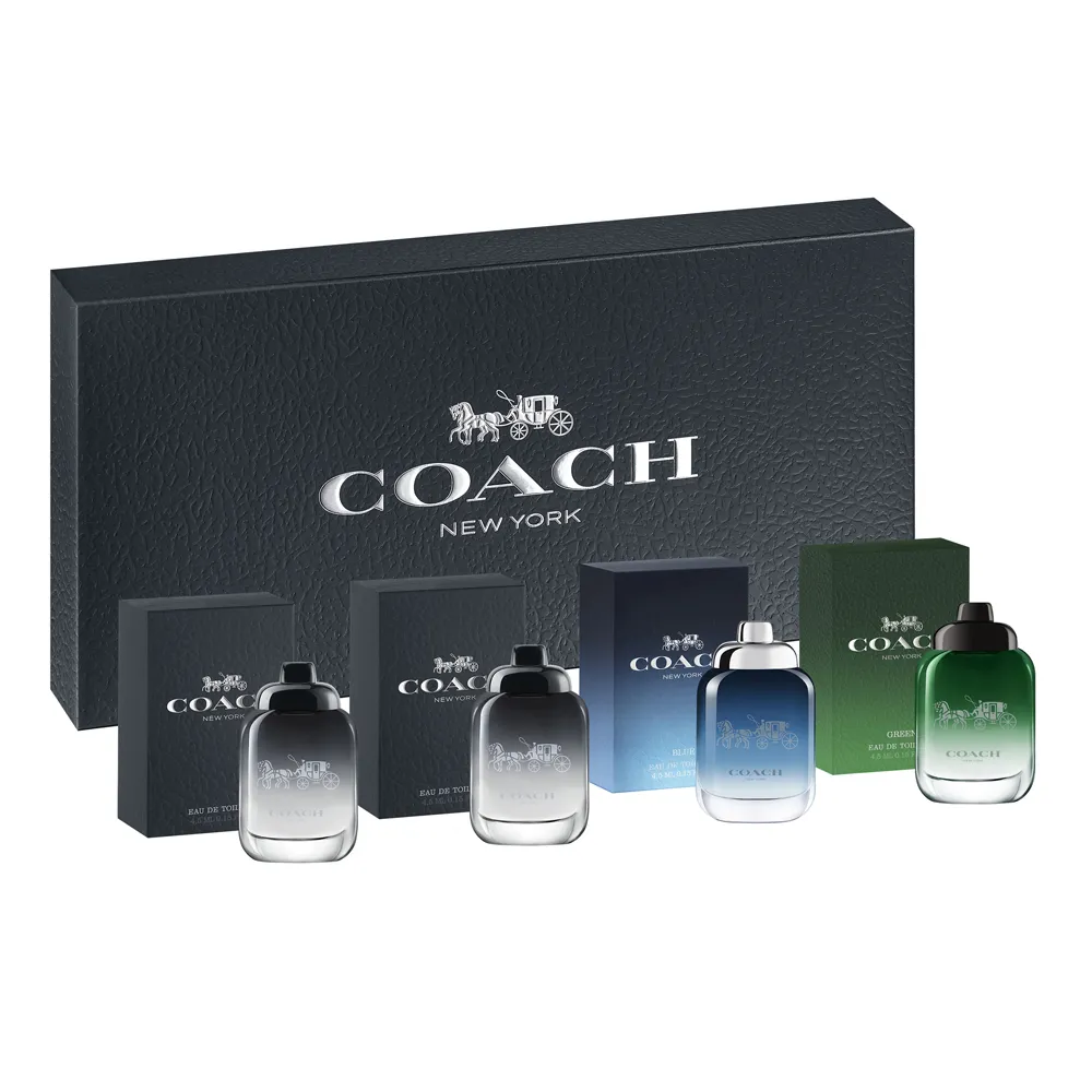 COACH 男性迷你香氛組 4.5MLX4入(時尚經典淡香水X2+藍調淡香水+都會淡香水) 歷史價格詳細信息