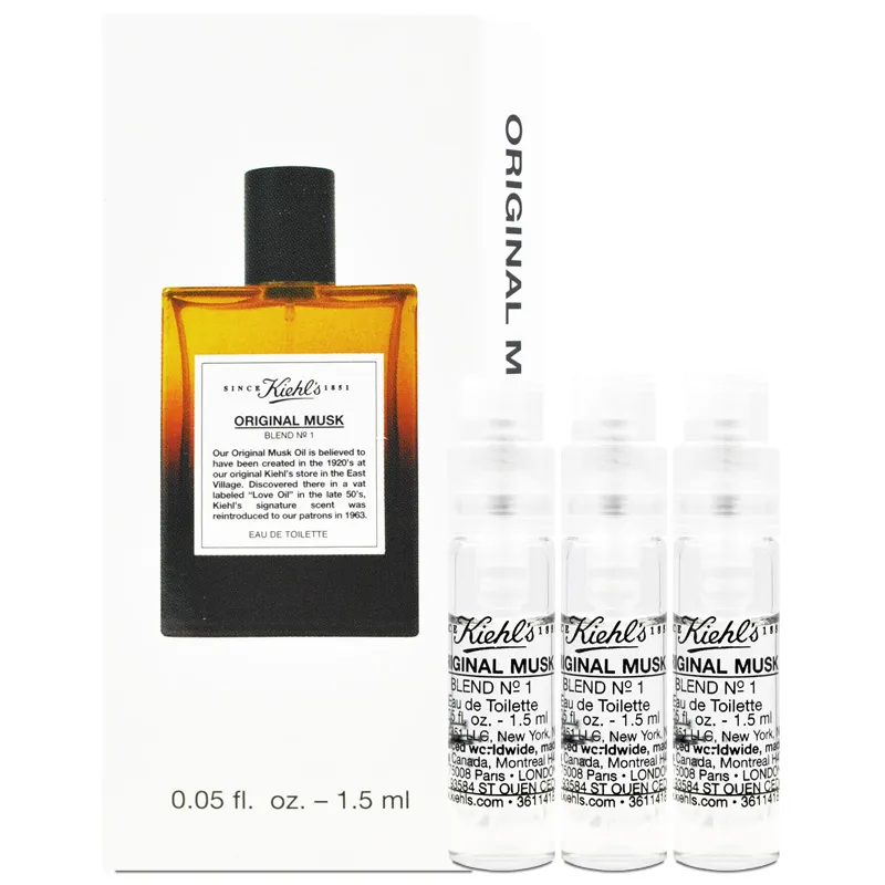 【KIEHLS 契爾氏】原 麝香淡香水1.5ml*3 (百貨專櫃貨) 歷史價格詳細信息