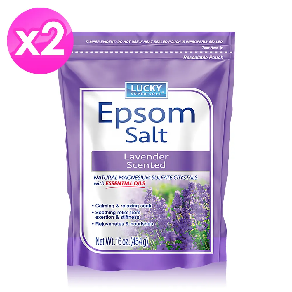 【2入】Lucky Super Soft純淨沐浴鎂鹽(無香精)16oz/454g 歷史價格詳細信息
