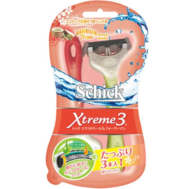 舒適Xtreme3熱情夏威夷仕女輕便刀(3入裝) 歷史價格詳細信息