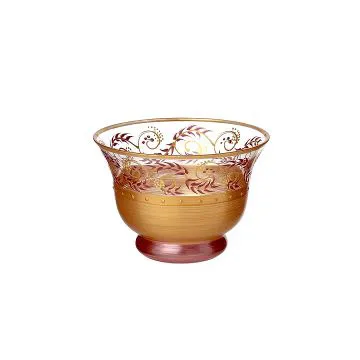 Madiggan鬱金香彩繪玻璃八角燭台(藍/紫紅可選) 歷史價格詳細信息