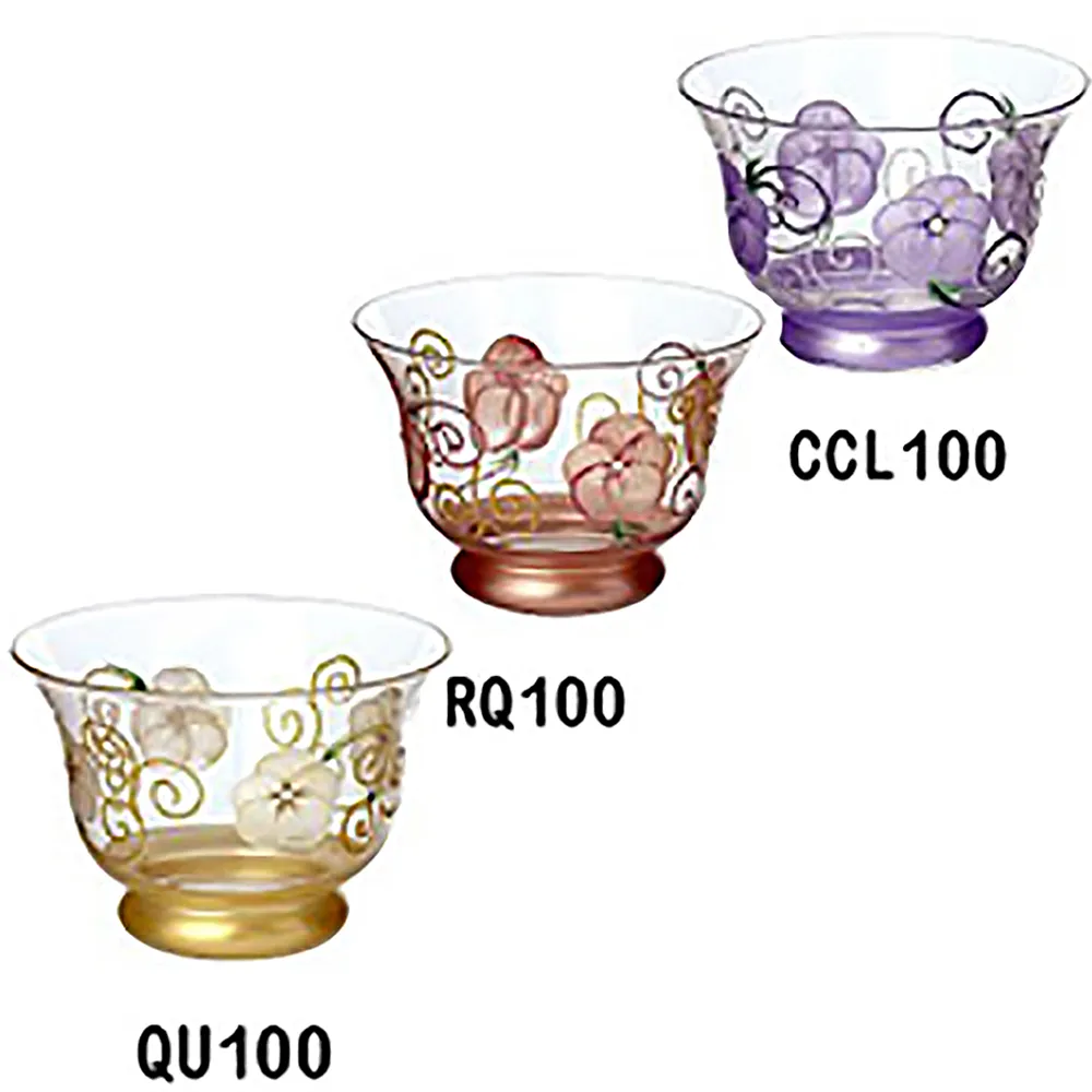 Madiggan鬱金香彩繪玻璃八角燭台(藍/紫紅可選) 歷史價格詳細信息