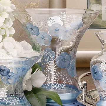 Madiggan鬱金香彩繪玻璃八角燭台(藍/紫紅可選) 歷史價格詳細信息