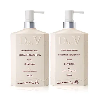 【澳洲Dr. V 即期品】專業級配方-純淨溫和身體乳液 -2024年12月到期(4入組 750ml/瓶) 歷史價格詳細信息