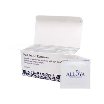 【英國ALLOYA愛若雅】卸甲包（水性指甲油專用）1盒100片 輕巧包裝 便利攜帶 出國方便 用於卸除水性指甲油 歷史價格詳細信息