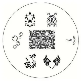 Konad 圓形圖案版 - m107 歷史價格詳細信息