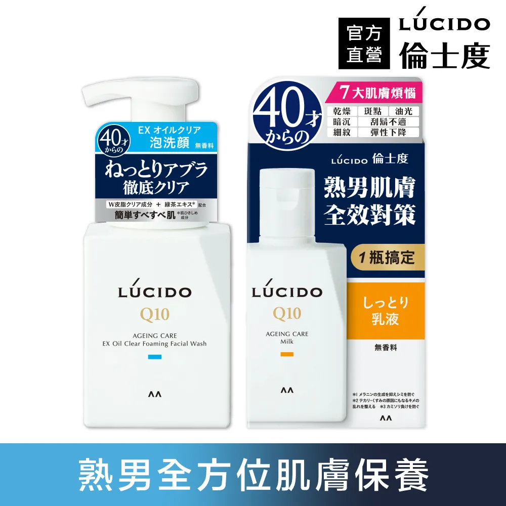 LUCIDO倫士度 男士潔顏深層保養組(洗面乳+乳液) 歷史價格詳細信息