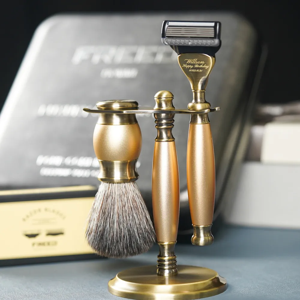 【FREED】古銅系列尊爵四件組五刀式刮鬍刀禮盒 - 帝王藍 歷史價格詳細信息