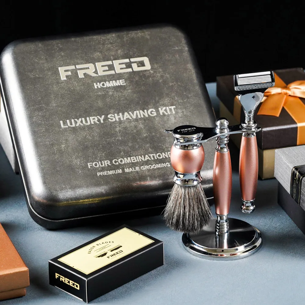 【FREED兩週年特仕款】尊爵四件組刮鬍刀禮盒 男生禮物 刮鬍刀禮盒 客製化刻字 情人節禮品 歷史價格詳細信息