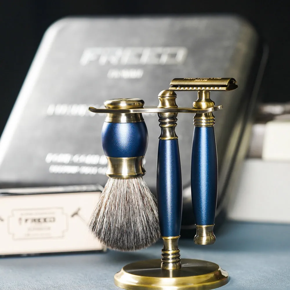 【FREED】古銅系列尊爵四件組五刀式刮鬍刀禮盒 - 帝王藍 歷史價格詳細信息