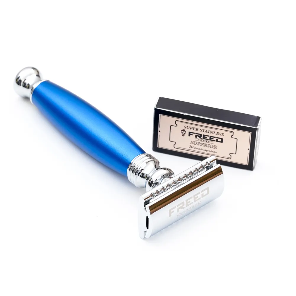 【FREED】客製化刻字 封閉式復古雙刃安全刮鬍刀- 仿琥珀(附刀片10片) 歷史價格詳細信息