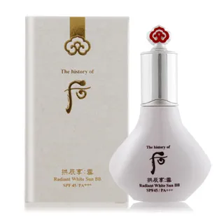 Whoo后 拱辰享亮白防曬BB裸妝液 40ml 廠商直送 現貨 歷史價格詳細信息