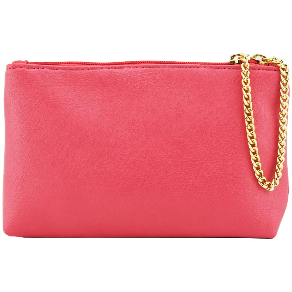 《LANCOME 蘭蔻》桃紅時尚拼接包 歷史價格詳細信息