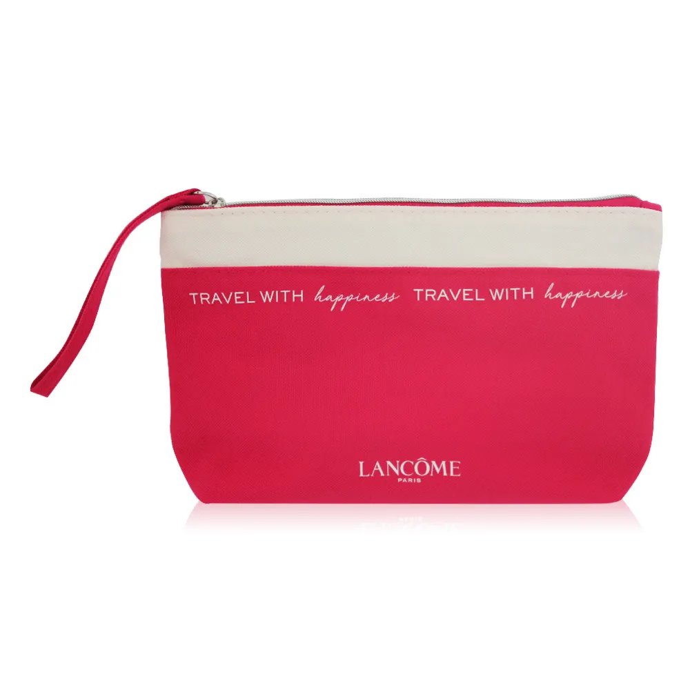 《LANCOME 蘭蔻》桃紅時尚拼接包 歷史價格詳細信息