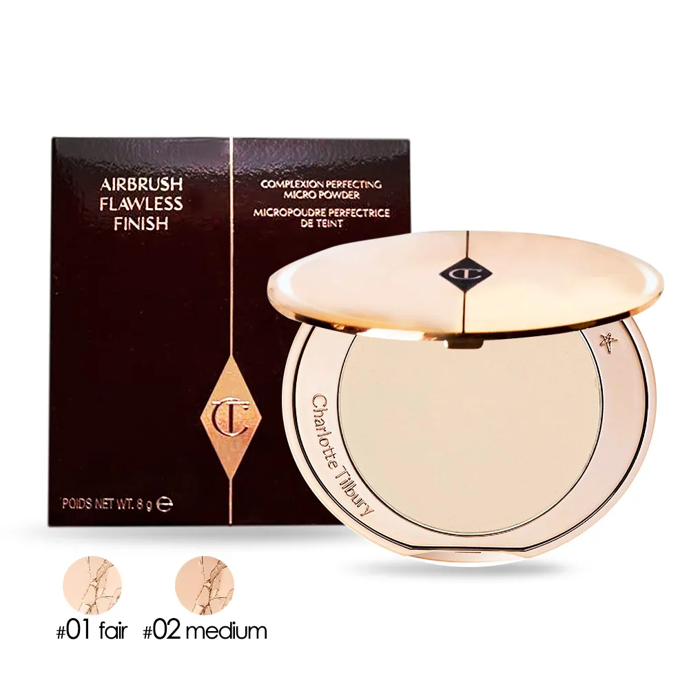 Charlotte Tilbury 無瑕定妝粉餅(8g 9g)-#01 #02-國際航空版【美麗購】 歷史價格詳細信息