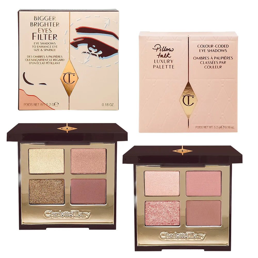 Charlotte Tilbury 四色眼影盤(5.2g 6g)-#exaggereyes #pillow talk 歷史價格詳細信息