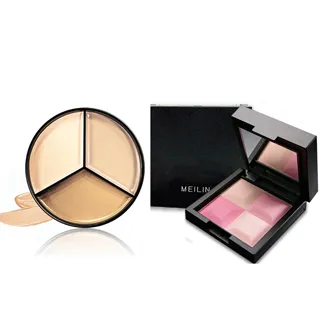 遮瑕膏 三色遮瑕膏 NOVO6141絲柔無跡三色遮瑕膏 調色盤遮瑕膏 歷史價格詳細信息