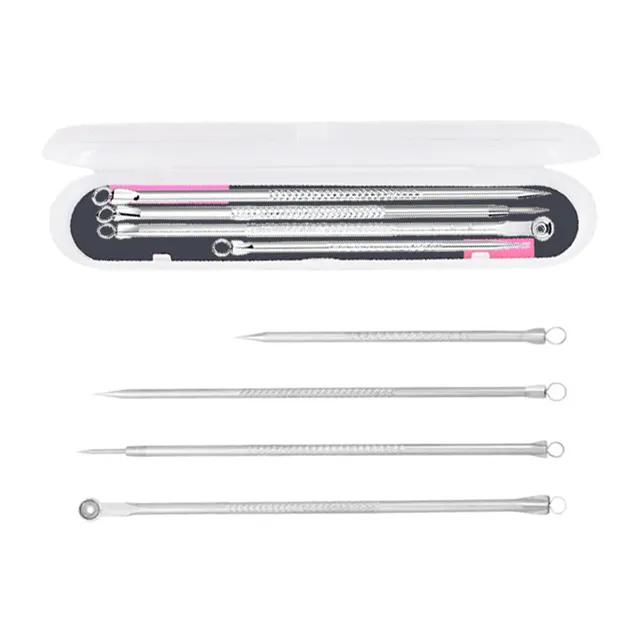 【粉刺夾4件組】痘痘夾 粉刺工具 擠粉刺 美容粉刺夾 小夾子 粉刺棒 黑頭粉刺 粉刺針 歷史價格詳細信息