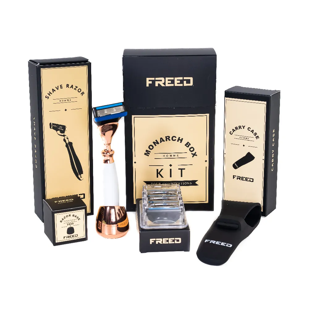 【FREED兩週年特仕款】尊爵四件組刮鬍刀禮盒 男生禮物 刮鬍刀禮盒 客製化刻字 情人節禮品 歷史價格詳細信息