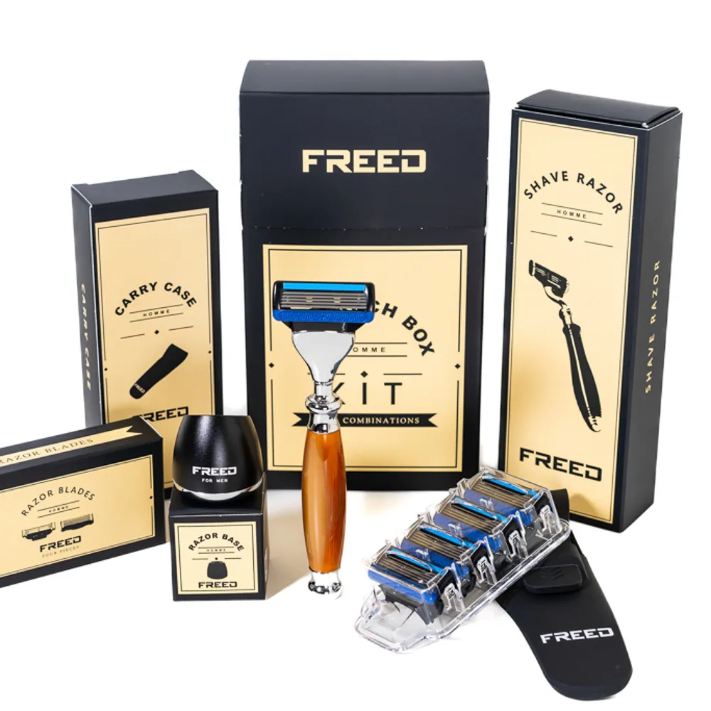 【FREED】五刀式刮鬍刀一週年紀念款 尊爵四件組禮盒 (五星級總統套房御用品牌 生日禮物 父親節 情人節) 歷史價格詳細信息