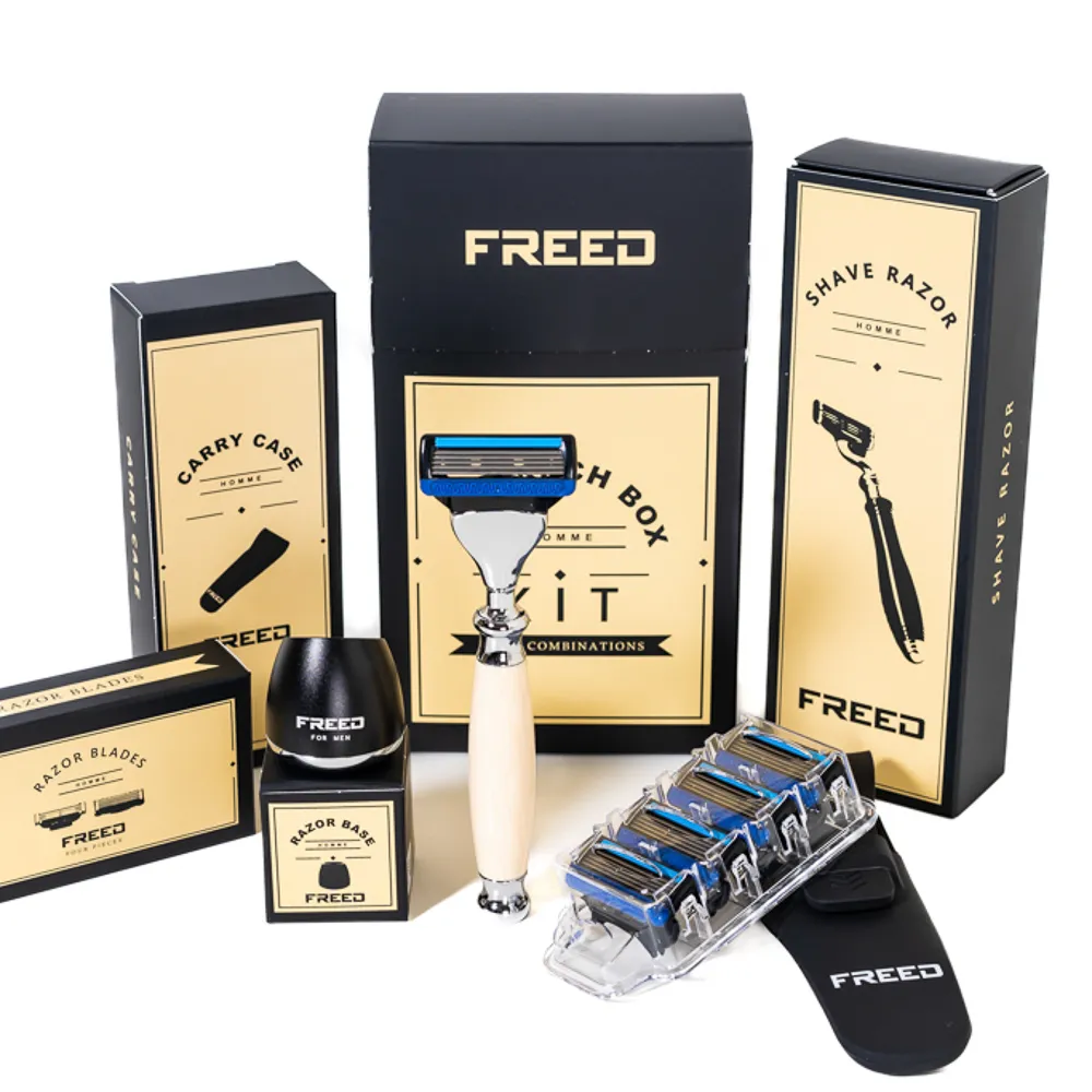 【FREED】五刀式刮鬍刀一週年紀念款 尊爵四件組禮盒 (五星級總統套房御用品牌 生日禮物 父親節 情人節) 歷史價格詳細信息