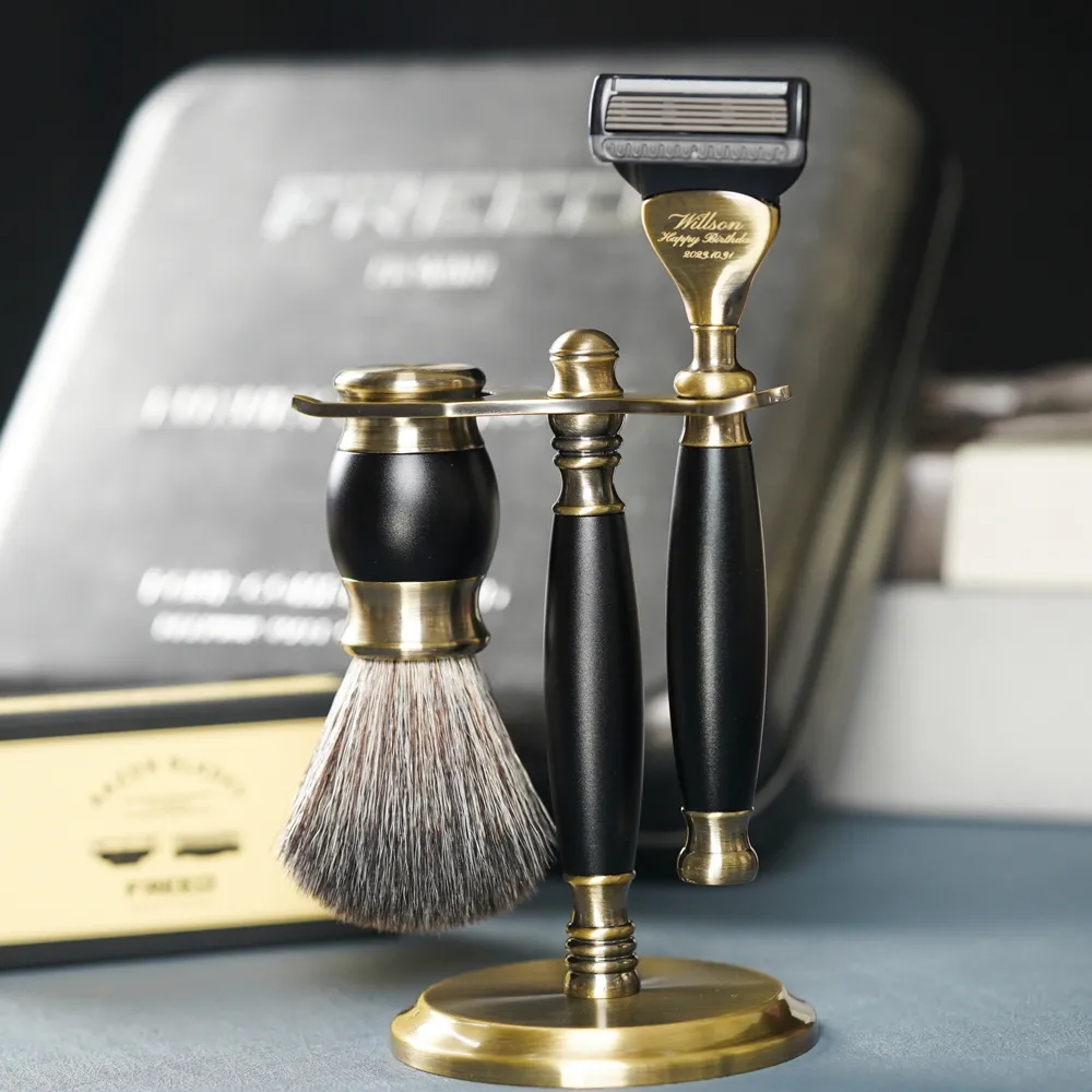 【FREED】古銅系列尊爵四件組五刀式刮鬍刀禮盒 - 帝王藍 歷史價格詳細信息