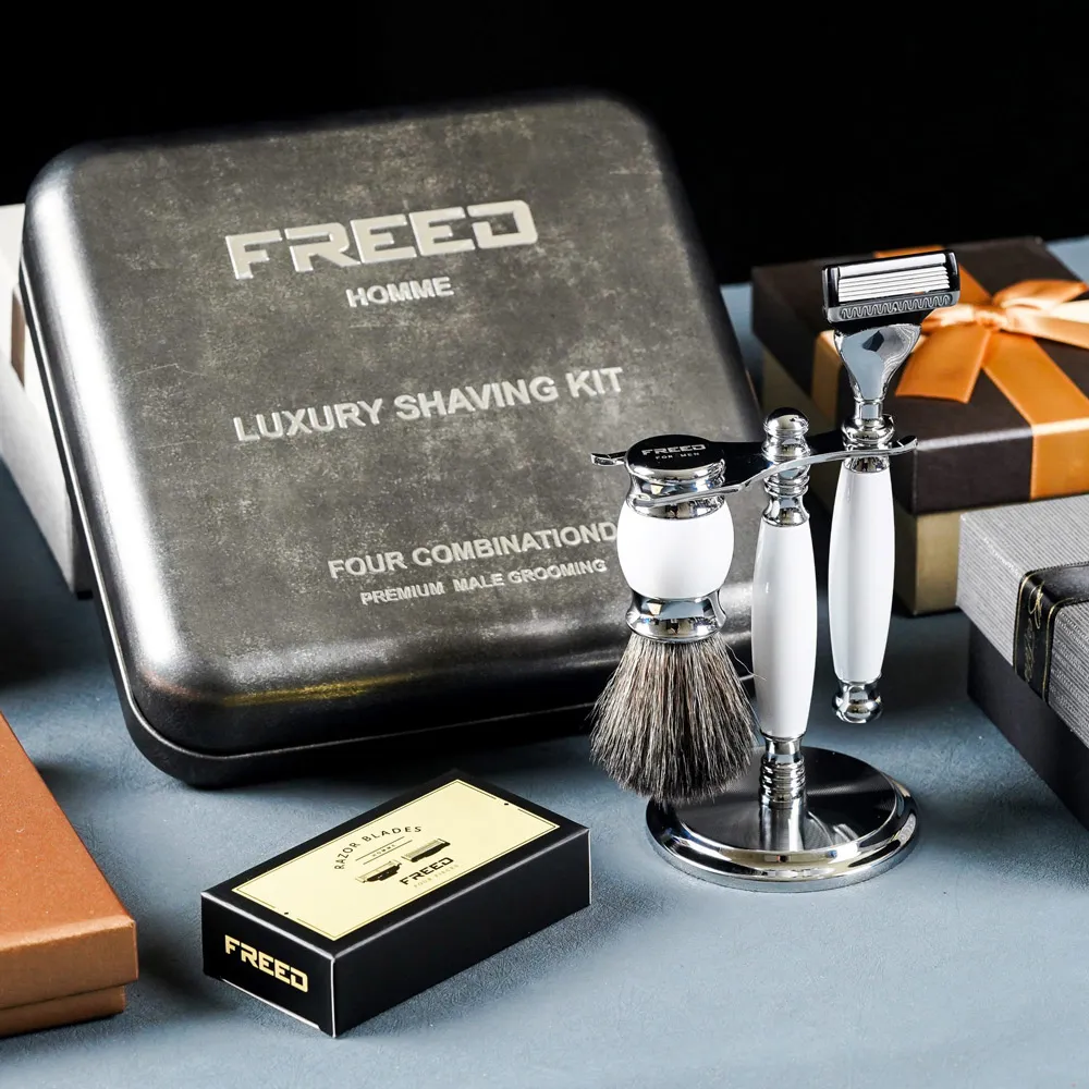 【FREED兩週年特仕款】尊爵四件組刮鬍刀禮盒 男生禮物 刮鬍刀禮盒 客製化刻字 情人節禮品 歷史價格詳細信息