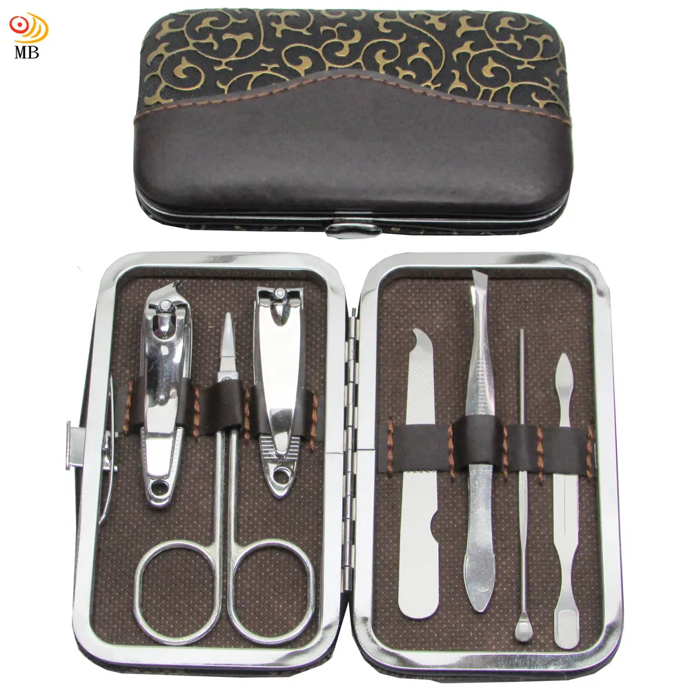 月陽7件式輕巧框架皮盒指甲剪銼刀耳扒修容組(GL07A) 歷史價格詳細信息