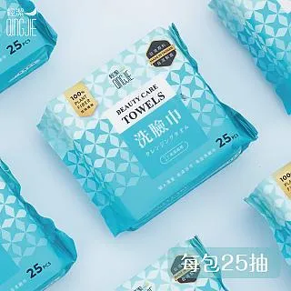 QingJie輕潔 個人清潔巾/肌膚護理巾/美容巾 -4入組 共400張 ( 防護口罩墊用棉柔巾)  蝦皮直送 歷史價格詳細信息