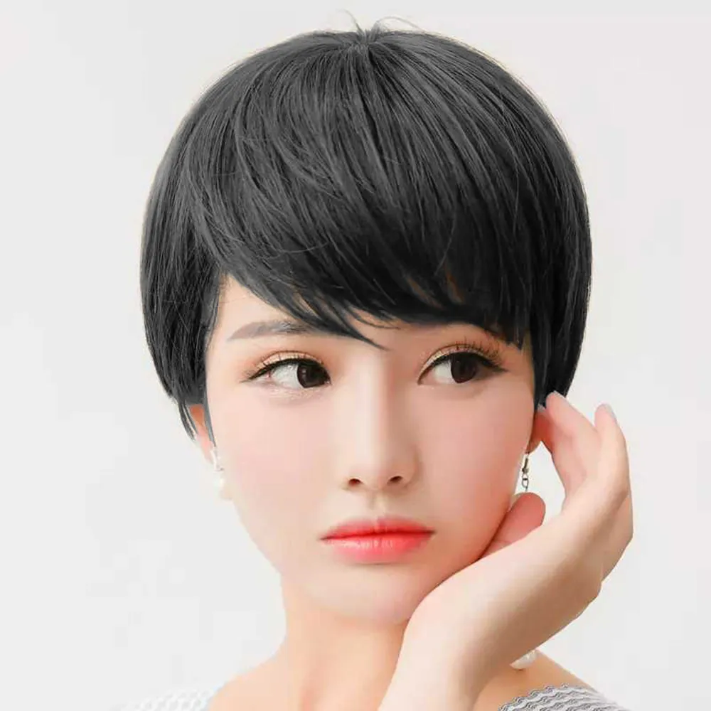 【幸福揚邑】斜瀏海中長捲髮網紅網美自拍直播約會造型顯瘦梨花頭大波浪女整頂假髮 歷史價格詳細信息