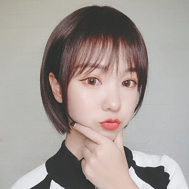 女假髮整頂真髮絲-空氣瀏海中長直髮美髮用品2色74ah25【巴黎精品】 歷史價格詳細信息