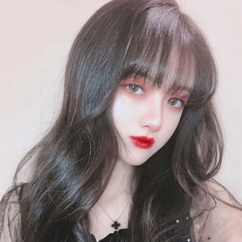 女假髮整頂真髮絲-空氣瀏海中長直髮美髮用品2色74ah25【巴黎精品】 歷史價格詳細信息