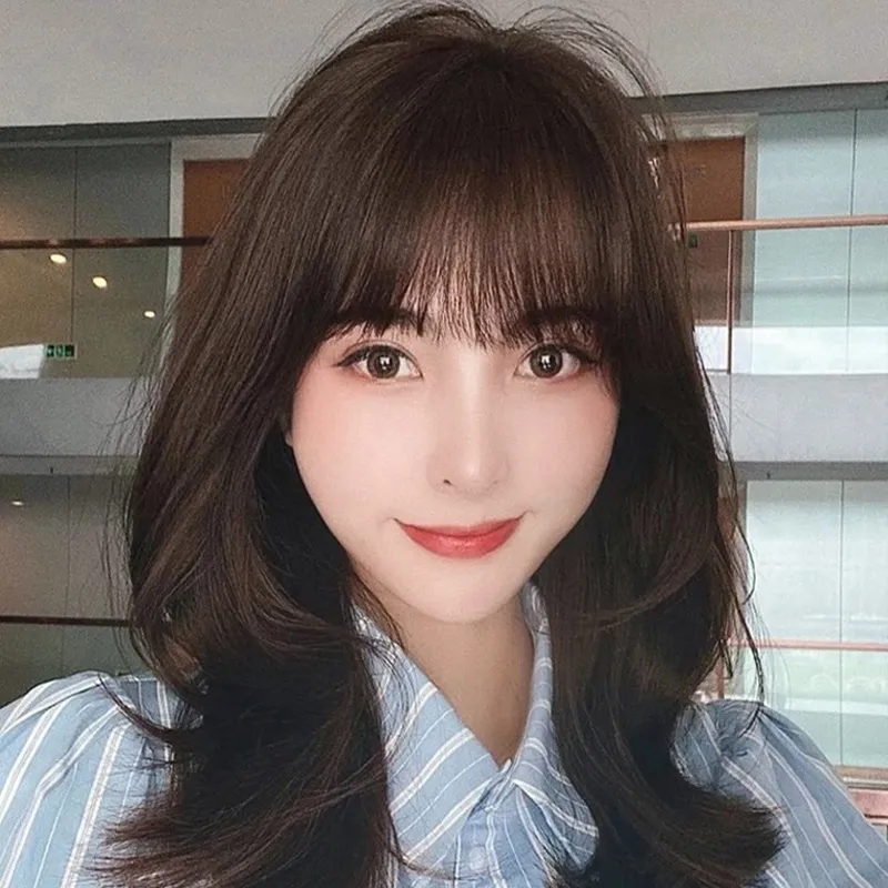 女假髮整頂真髮絲-時尚空氣瀏海波波頭美髮用品2色74ah31【巴黎精品】 歷史價格詳細信息