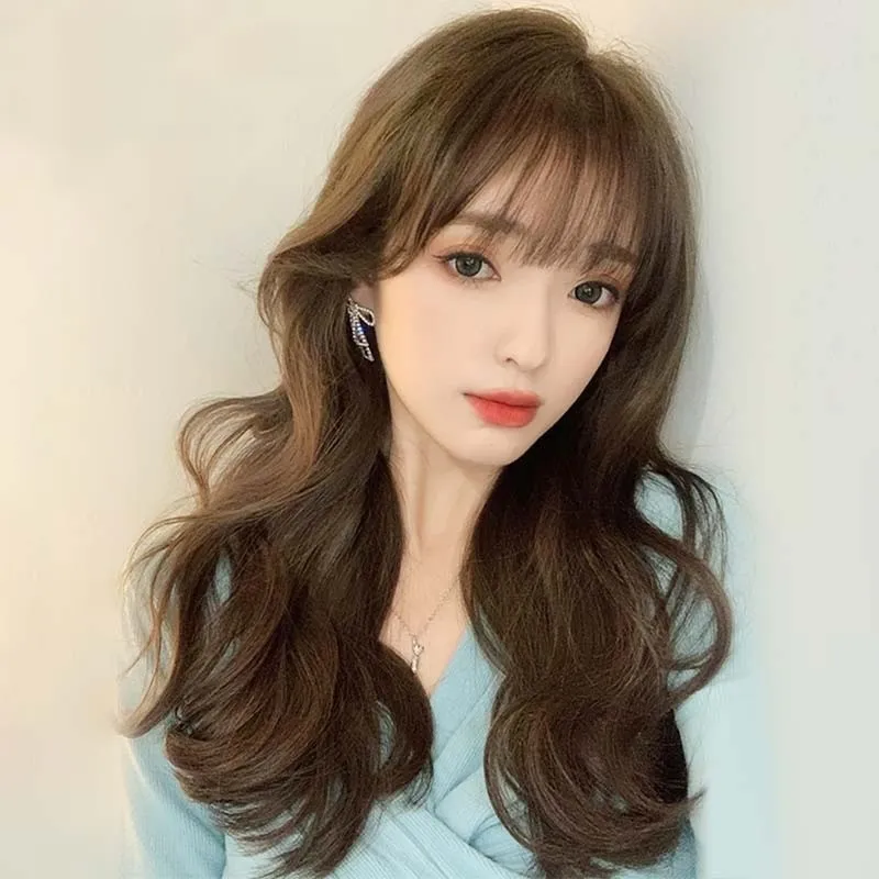 女假髮整頂真髮絲-空氣瀏海中長直髮美髮用品2色74ah25【巴黎精品】 歷史價格詳細信息