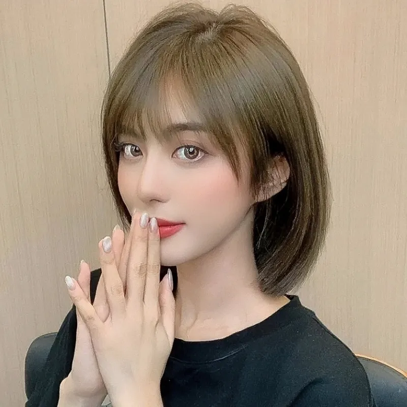 女假髮整頂真髮絲-微捲短髮大方優雅美髮用品2色73vc23【巴黎精品】 歷史價格詳細信息